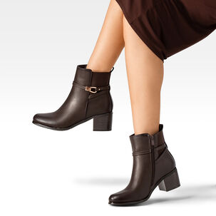 Botin Casual Mujer De Moda Vintage Tacon Grueso Weide Zs66