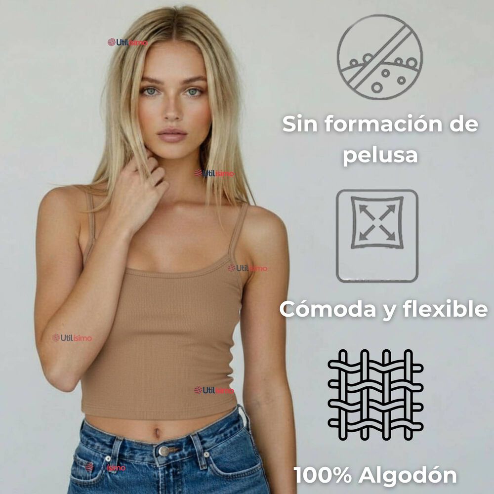 Polera Camiseta Pabilo Básica Lisa Elástica Algodón Mujer Colores Surtidos image number 7.0