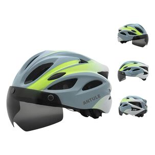 Casco Bicicleta Adulto Con Visera Magn&eacute;tica Azul Rs Antule