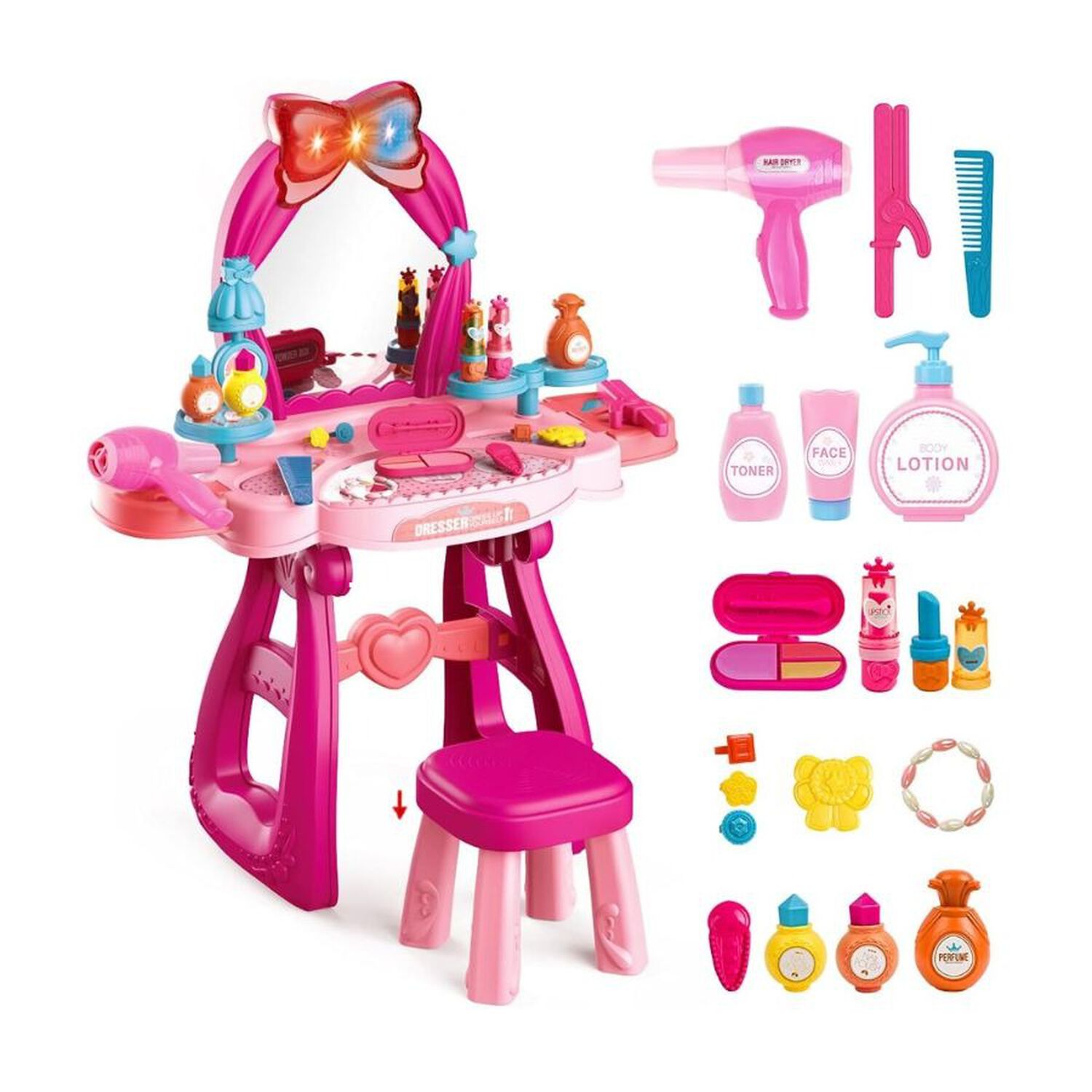 Set De Maquillaje Tocador Infantil Interactivo Con Silla image number 4.0
