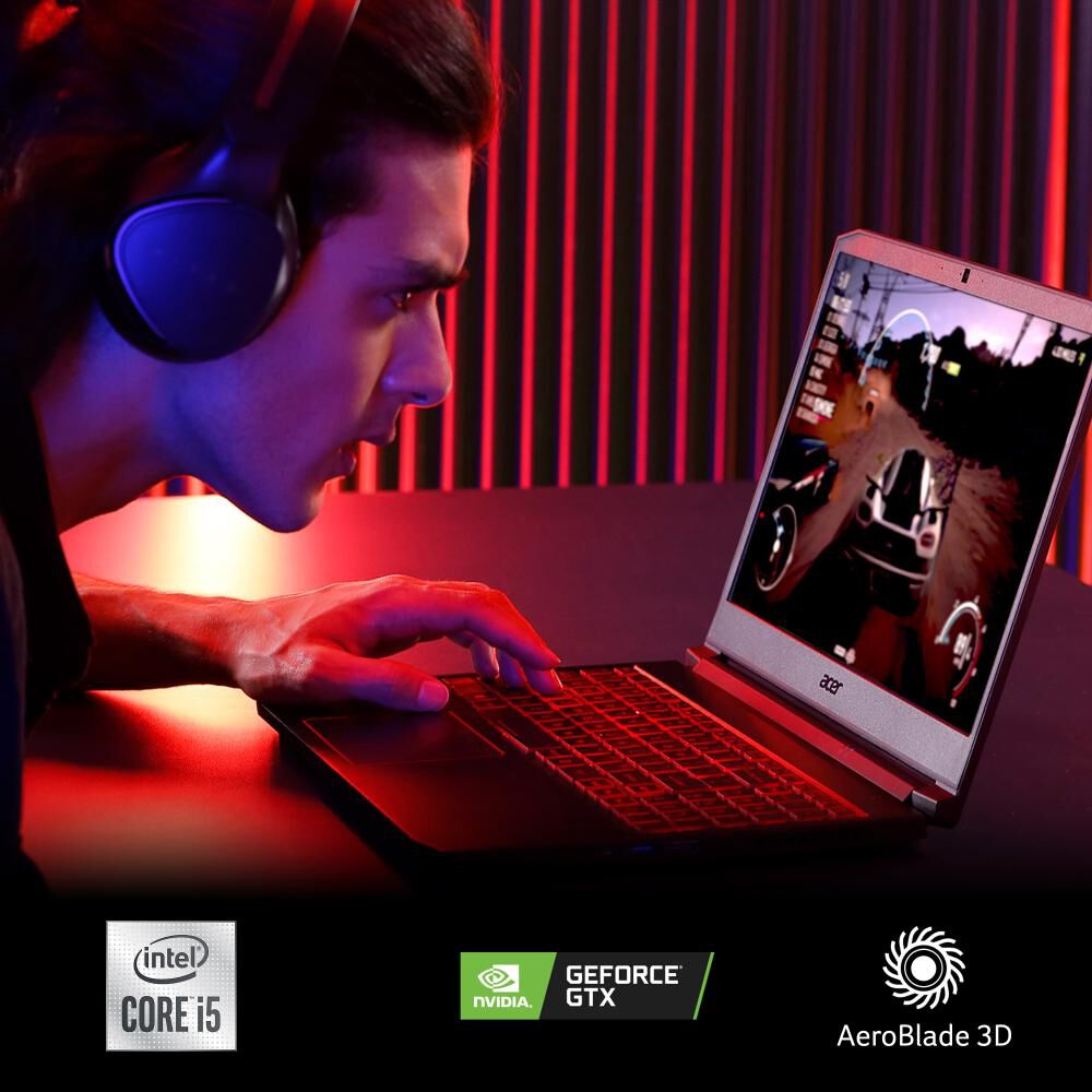 Notebook Gamer 15.6" Acer AN515-55-56P2-2 /Intel Core I5 / 16 GB / Nvidia Geforce GTX 1650 / 512 GB SSD
