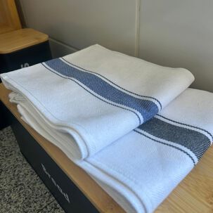 Set De 2 Pa&ntilde;os De Tela Rectangulares 50x70cm - Franja