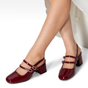 Zapato Taco Talón Descubierto Elegante Mujer Weide Yl053