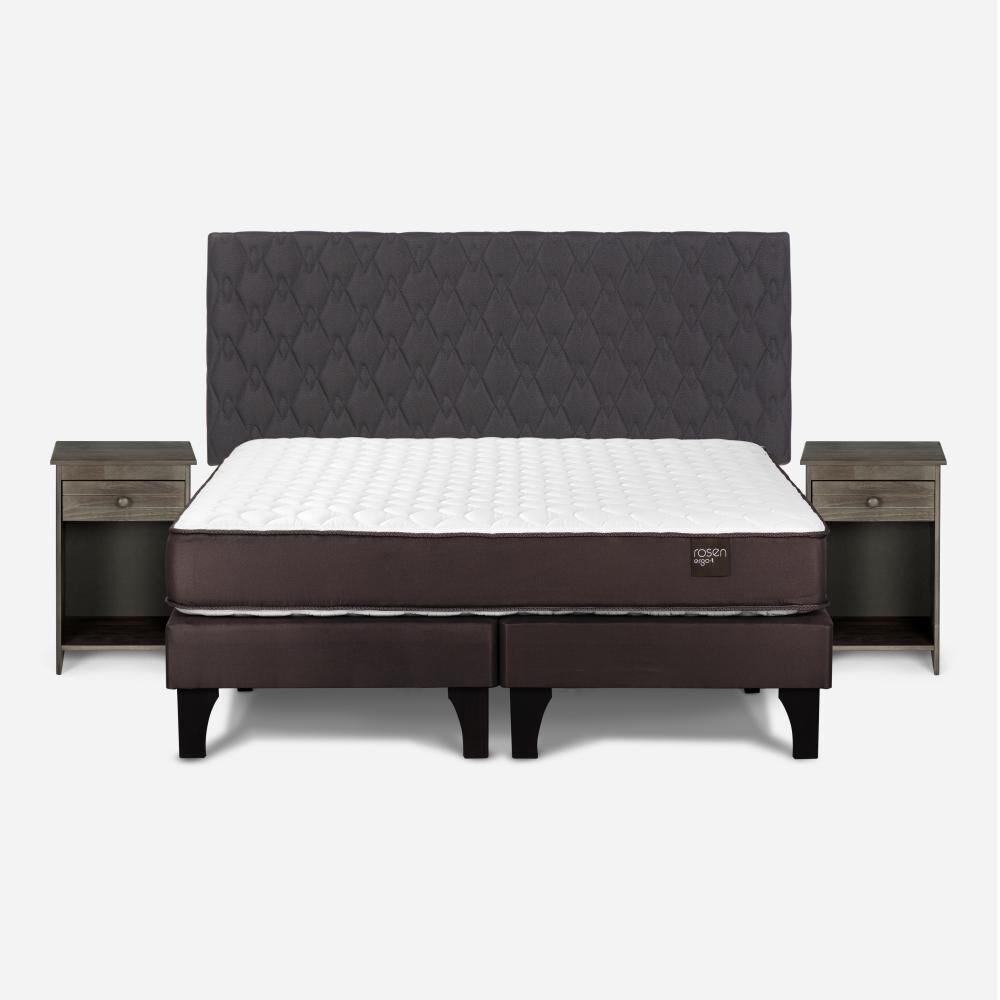Cama Europea Rosen New Ergo T / 2 Plazas / Base Dividida + Set De Maderas image number 0.0