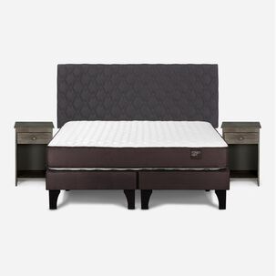 Cama Europea Rosen New Ergo T / 2 Plazas / Base Dividida + Set De Maderas