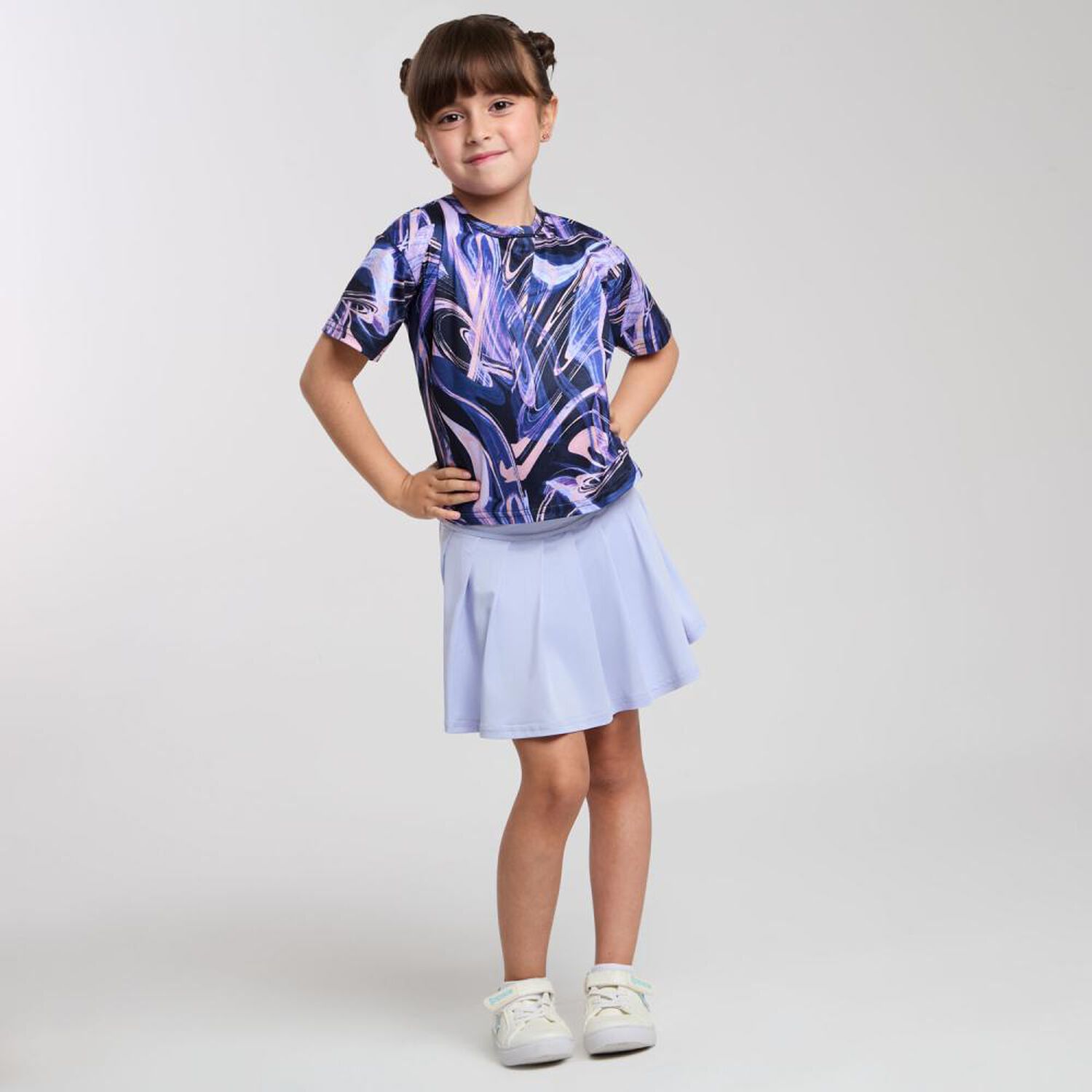 Polera Manga Corta Cuello Redondo Ni&ntilde;a Topsis image number 1.0