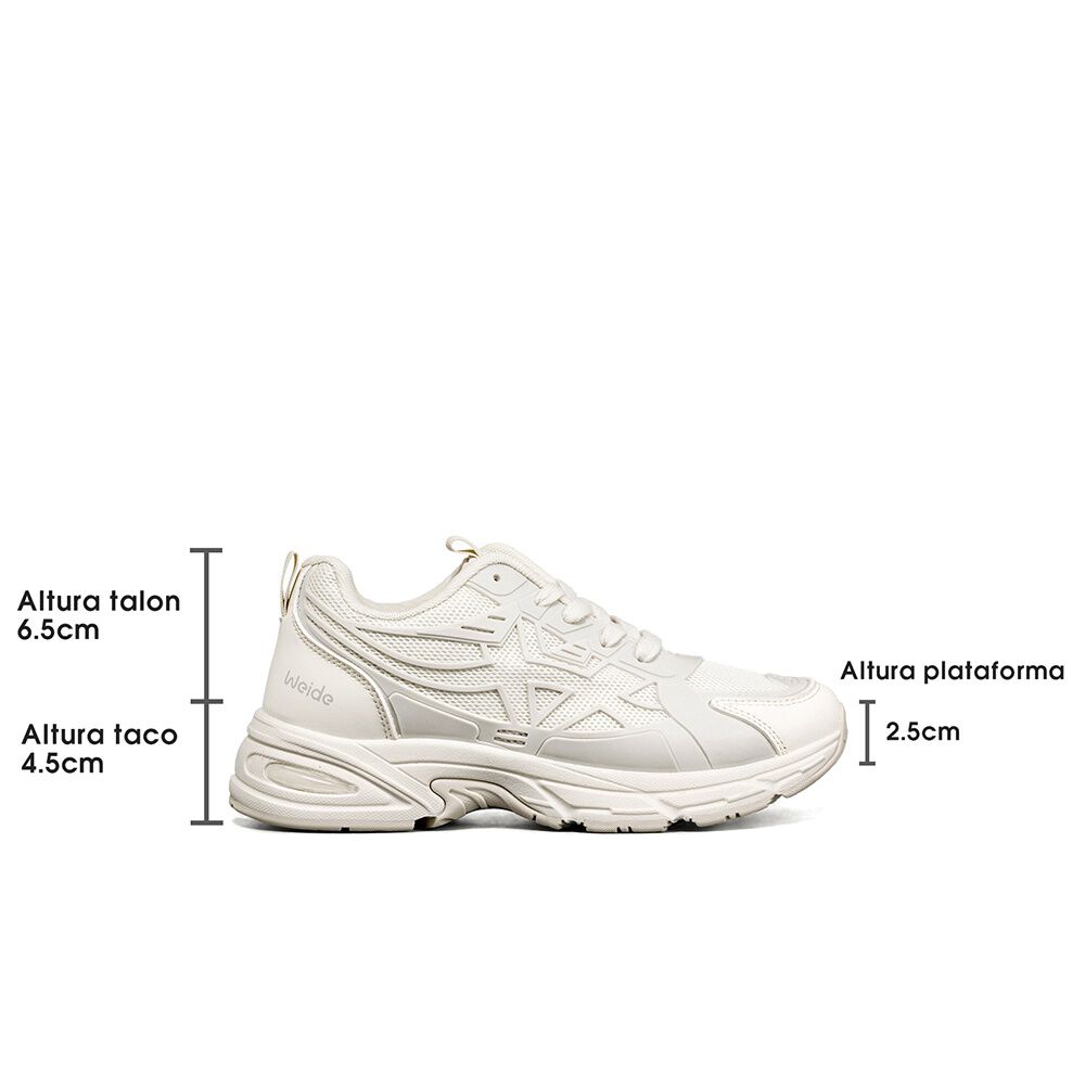 Zapatilla Casual Mujer Urbana Deportiva Comodo Weide Tfa303 image number 5.0