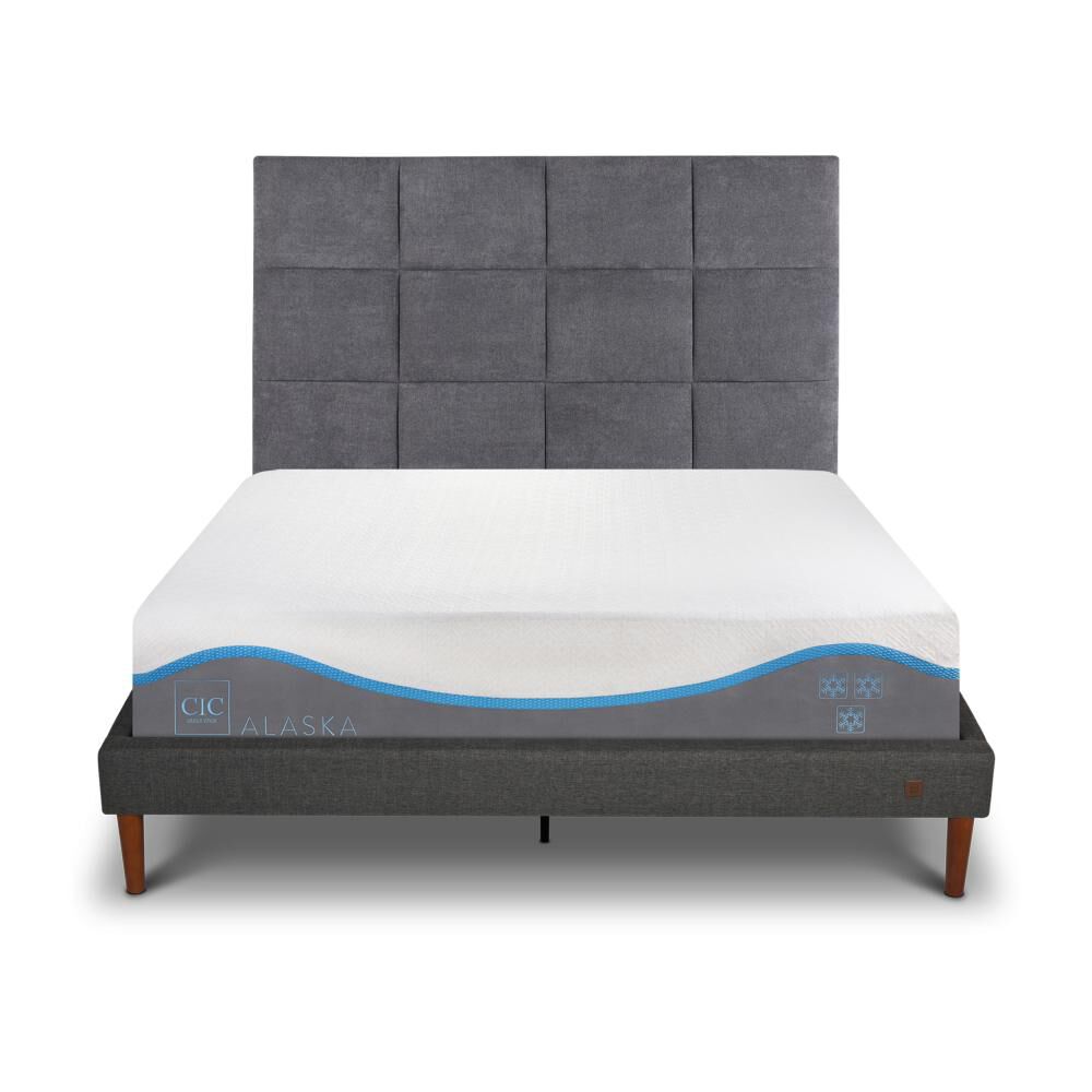 Cama Europea Cic Alaska / 2 Plazas / Base Normal + Respaldo image number 0.0