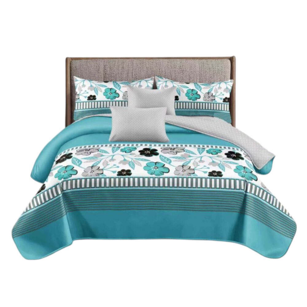 Cubrecama De Verano 1.5 Plazas Quilt + 1 Funda De Almohada Cobertor Delgado Cmv-41 image number 0.0