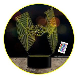 Ilusi&oacute;n 3d Tie Fighter Star Control Remoto 16 Colores