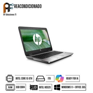 Notebook Hp Probook 640 G2(i5 6th - 8gb - 1tb)(win11 - Office365)reacondicionado