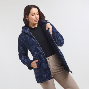 Chaqueta Print Regular Cuello Alto Con Capucha Mujer Geeps
