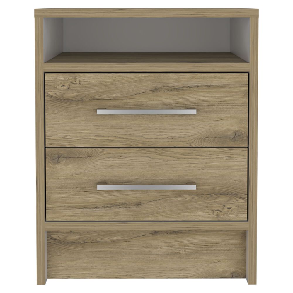 Velador 2 Cajones Fm-020c - Caf&eacute; Claro image number 3.0