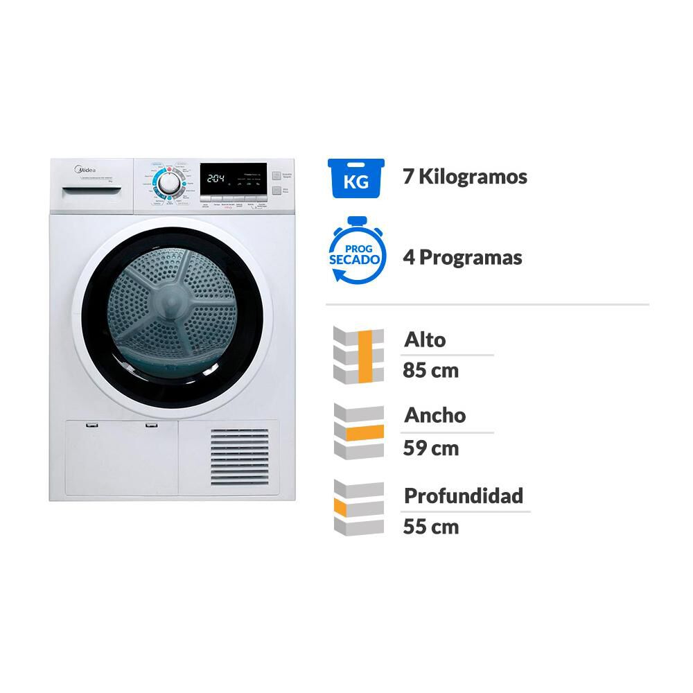 Secadora Midea Msc-90B0501 / 9 Kg en Oferta | Hites.com