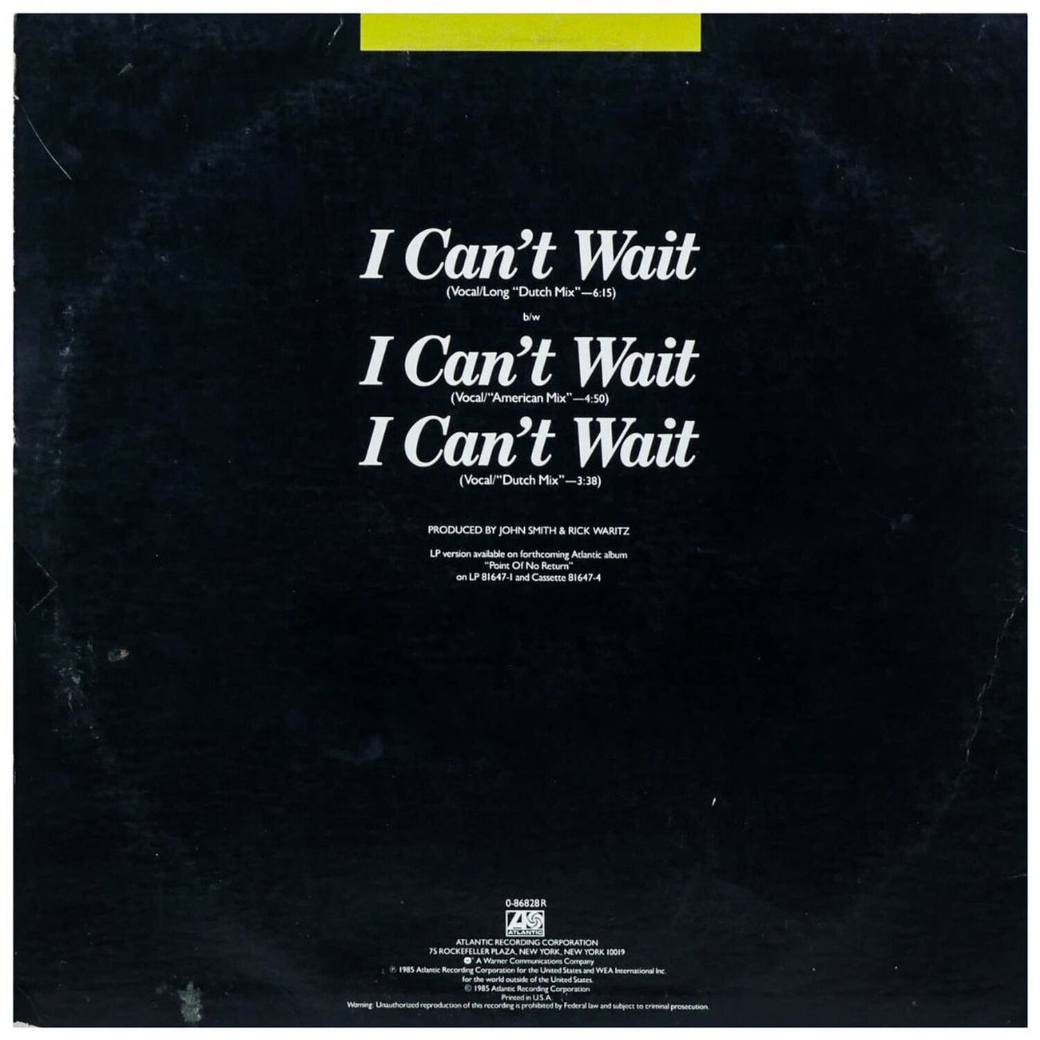 Nu Shooz - I Can&acute;t Wait | 12" Maxi Single Usado image number 1.0