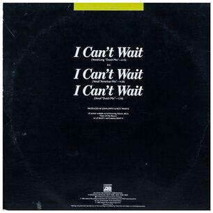 Nu Shooz - I Can&acute;t Wait | 12" Maxi Single Usado