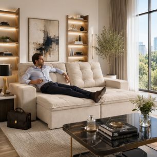 Sof&aacute; Retr&aacute;ctil Reclinable Magnum Mons / 3 Cuerpos