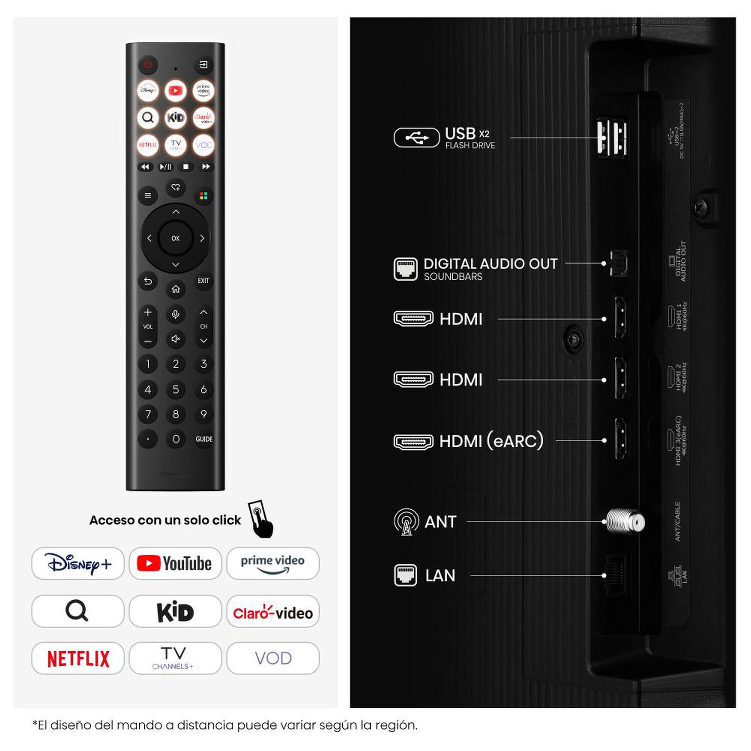 Qled 43" Hisense 43QD5SV / Ultra HD 4K / Smart TV image number 4.0