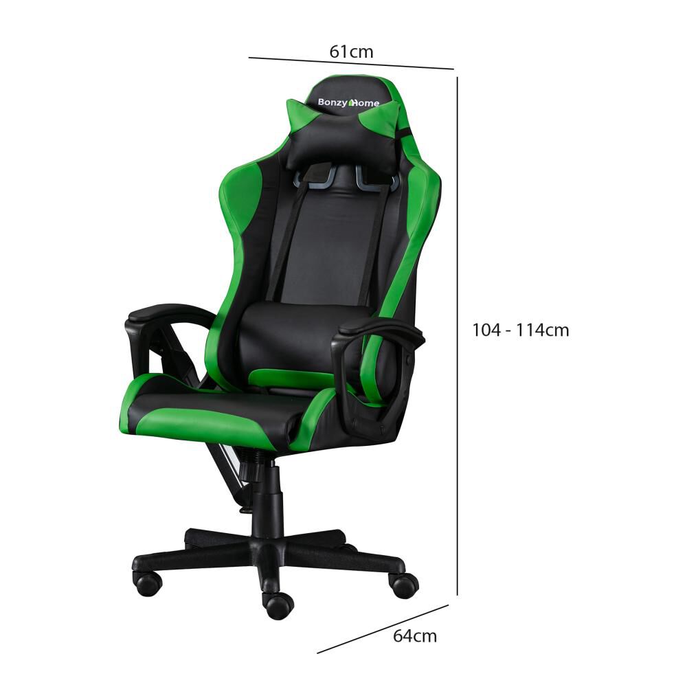Silla Gamer Casaideal Trollear Green image number 5.0
