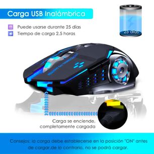 Mouse Gamer Inal&aacute;mbrico Silencioso
