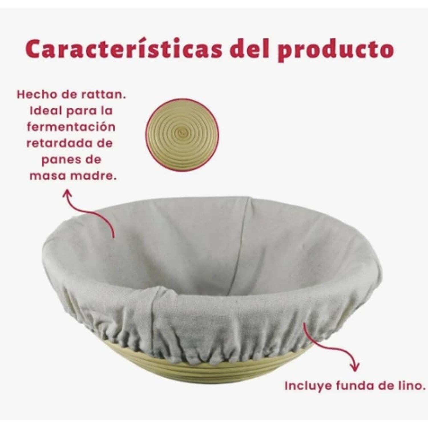 Cesta De Rattan 20cm image number 1.0