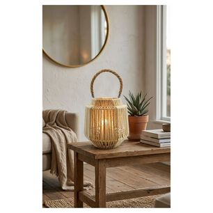 Farol Porta Vela Rustico Boho Decoracion Hogar Terraza