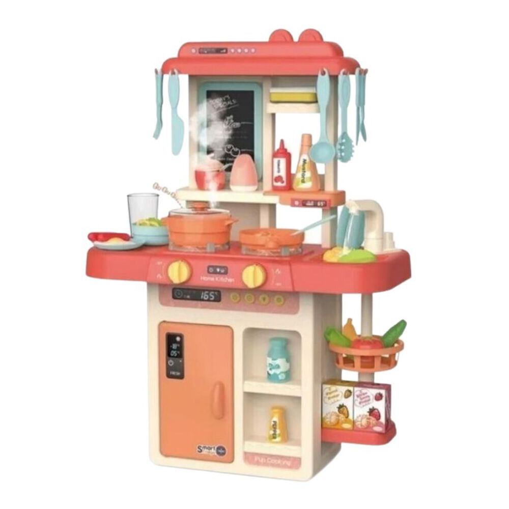 Set De Cocina Juguete Con Luz Sonido Agua Vapor Niñas 42pcs image number 0.0