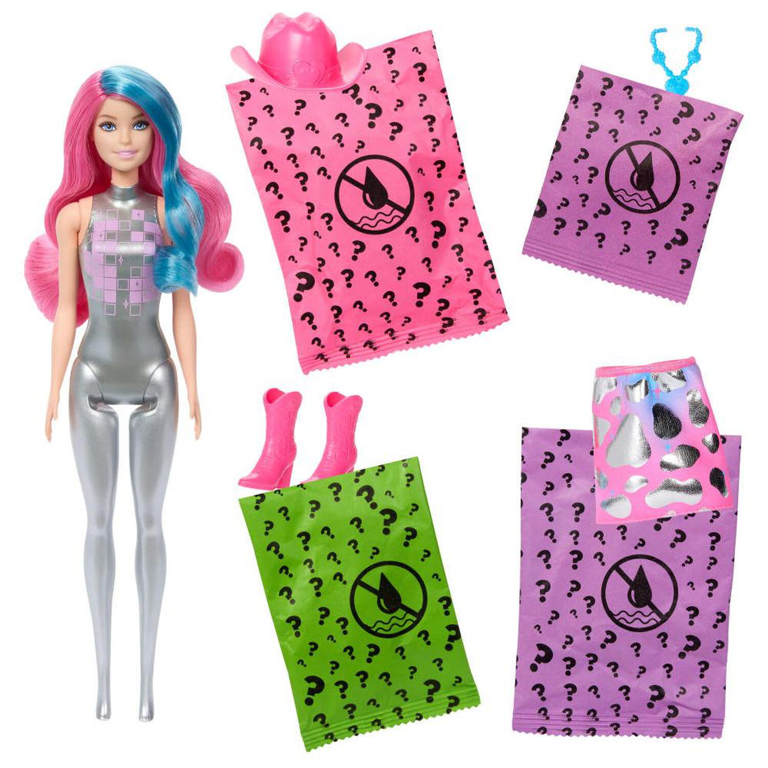Mu&ntilde;eca Barbie Moda Disco Sorpresa image number 4.0