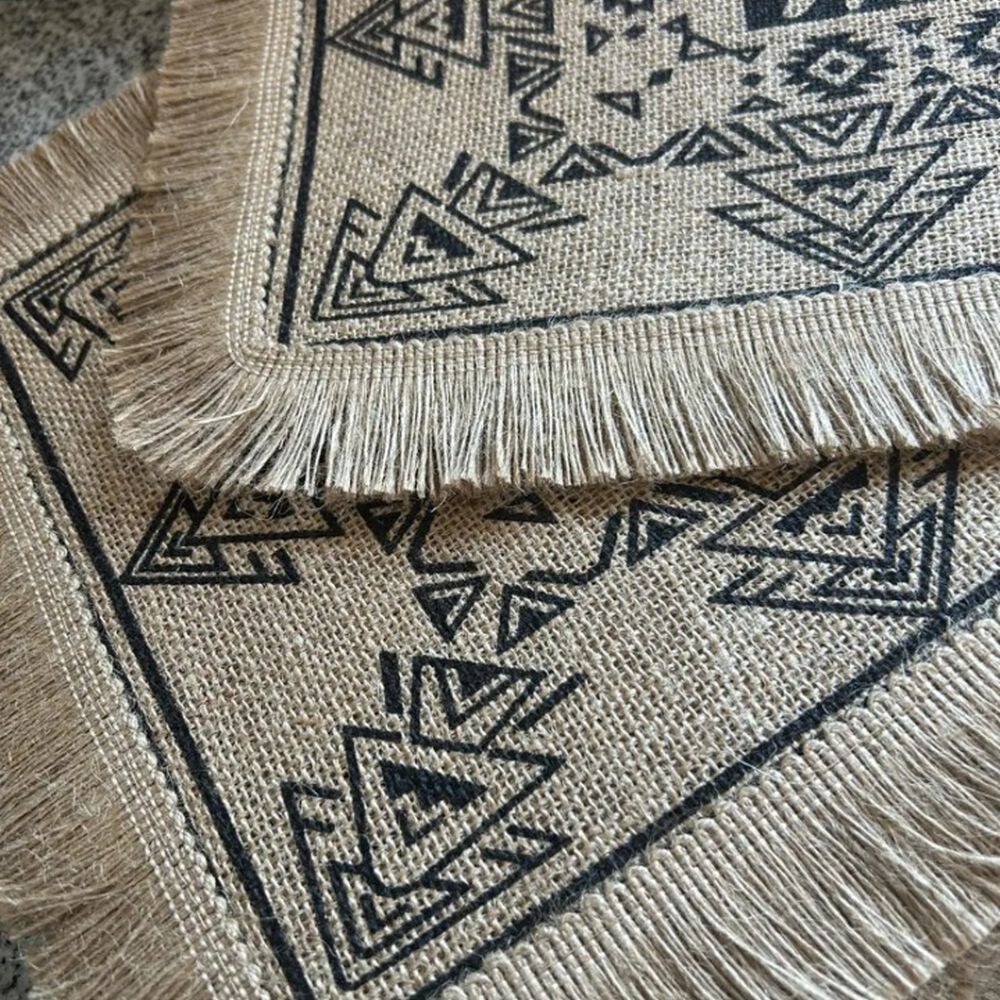 Set De 6 Individuales Yute - Geom&eacute;trico image number 1.0