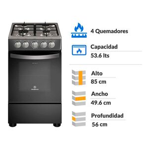 Cocina A Gas Mademsa FM4IP / 4 Quemadores