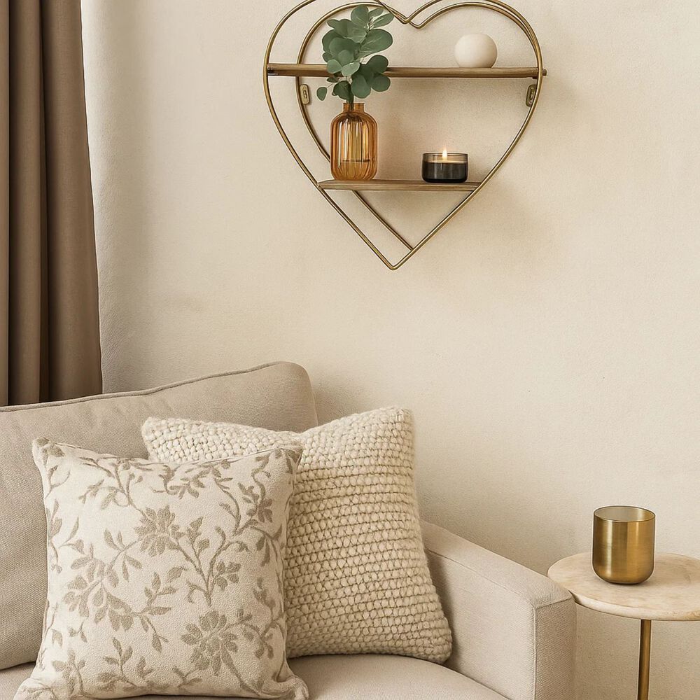 Estante Repisa Para Hogar Decorativo En Forma De Corazon image number 2.0