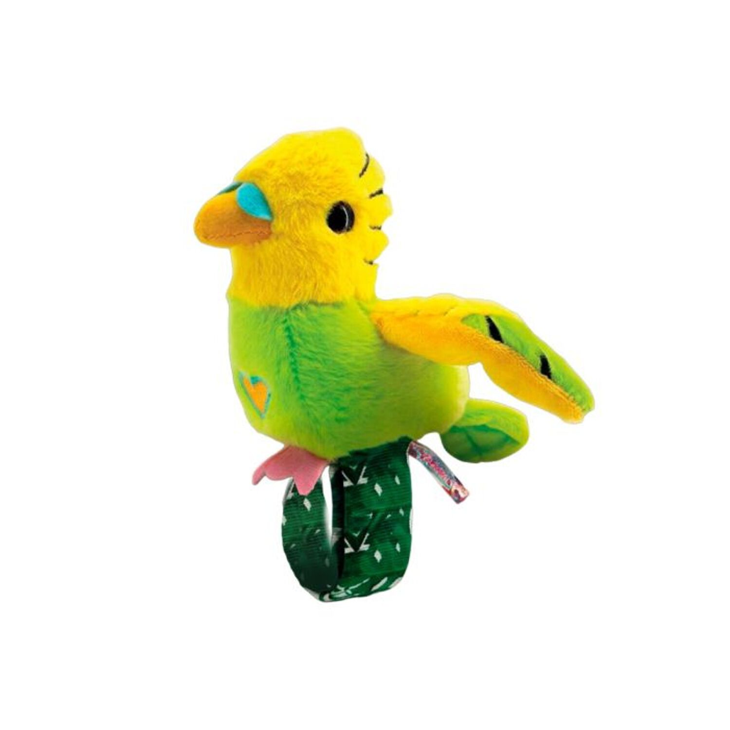 Peluche Repite Canta Aletea Happy Yappers Perico Verde image number 0.0