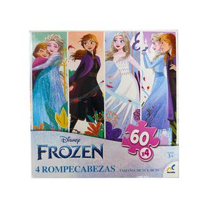 Juego De Mesa Disney Puzzle 4 En 1 Frozen