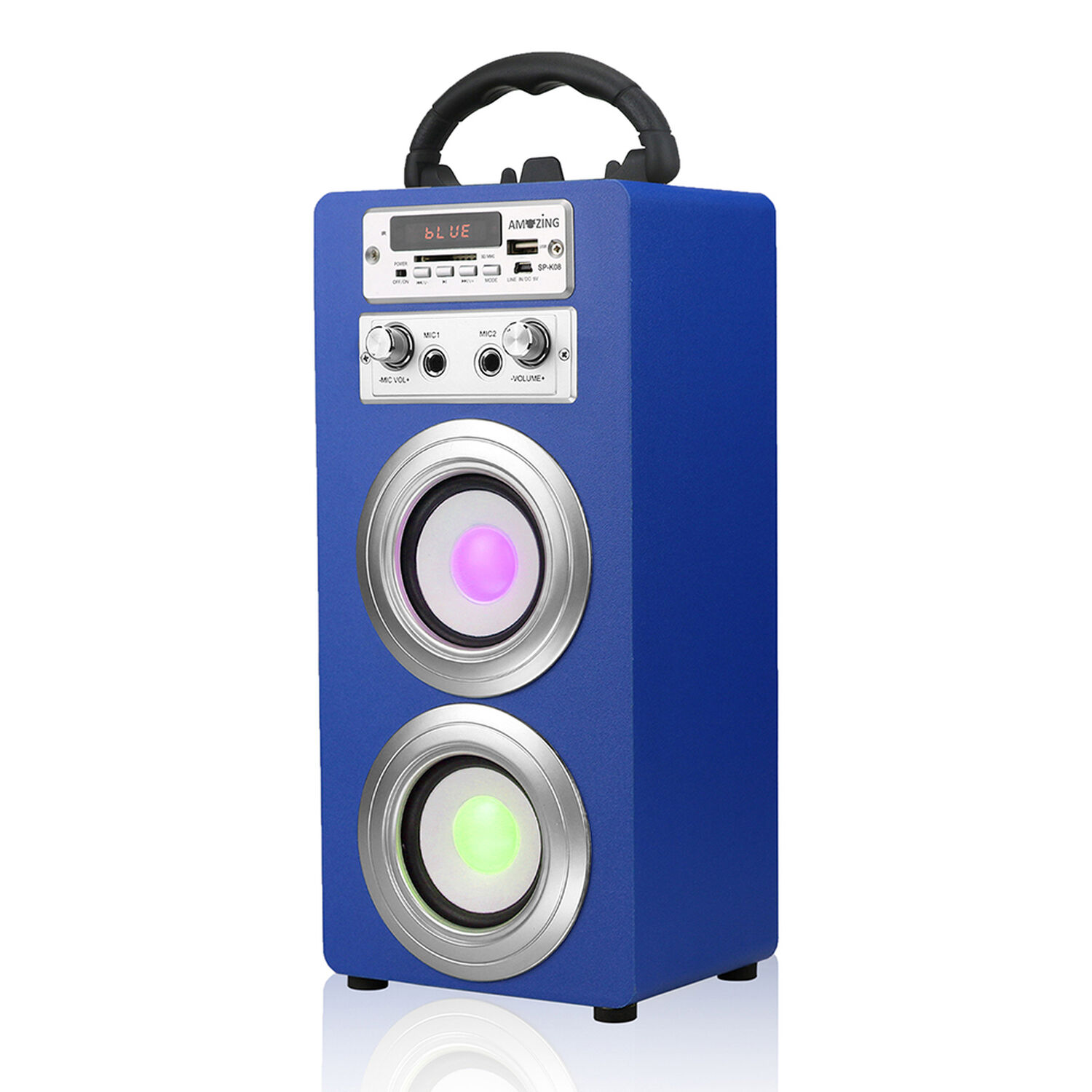 Parlante Karaoke Hip-hop / Mic Sp-k08 Azul image number 2.0