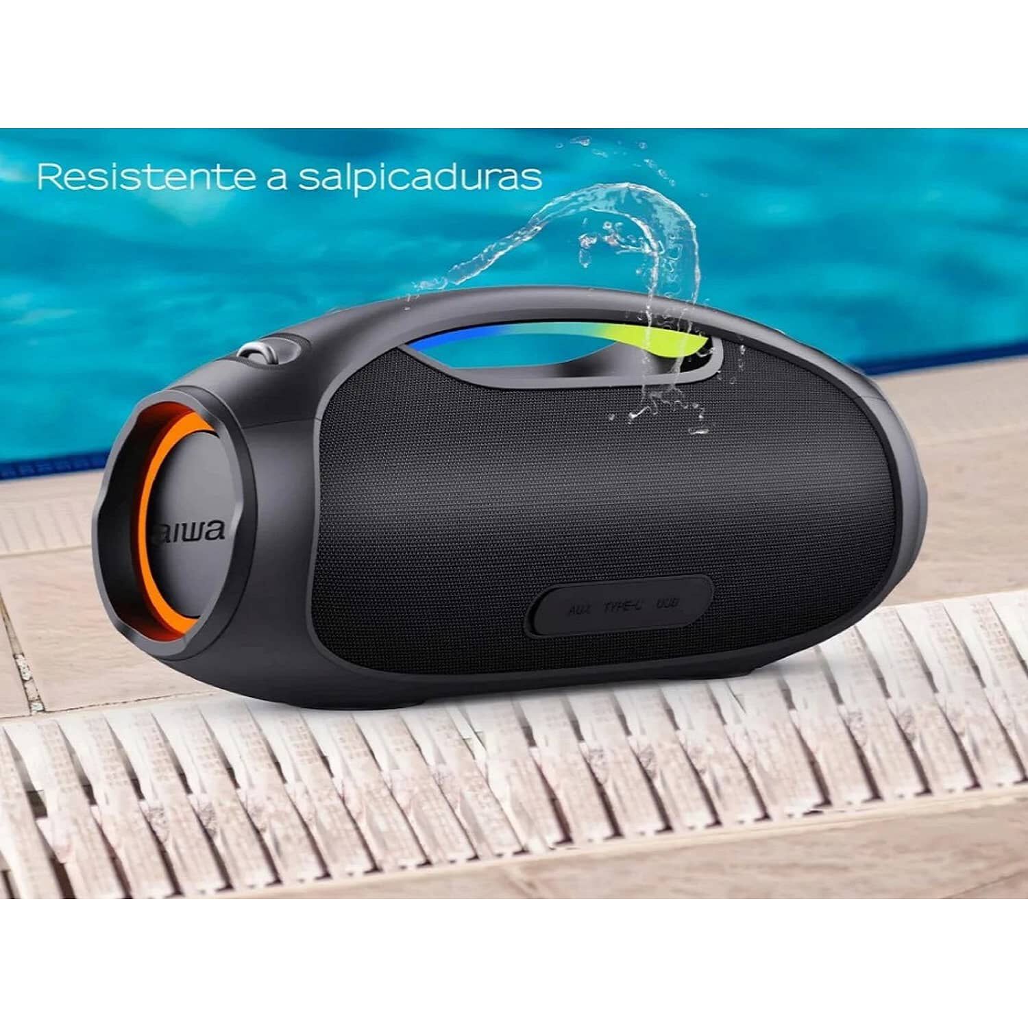 Parlante Aiwa Boombox Aws244bt Bluetooth, Ipx, 220v image number 5.0