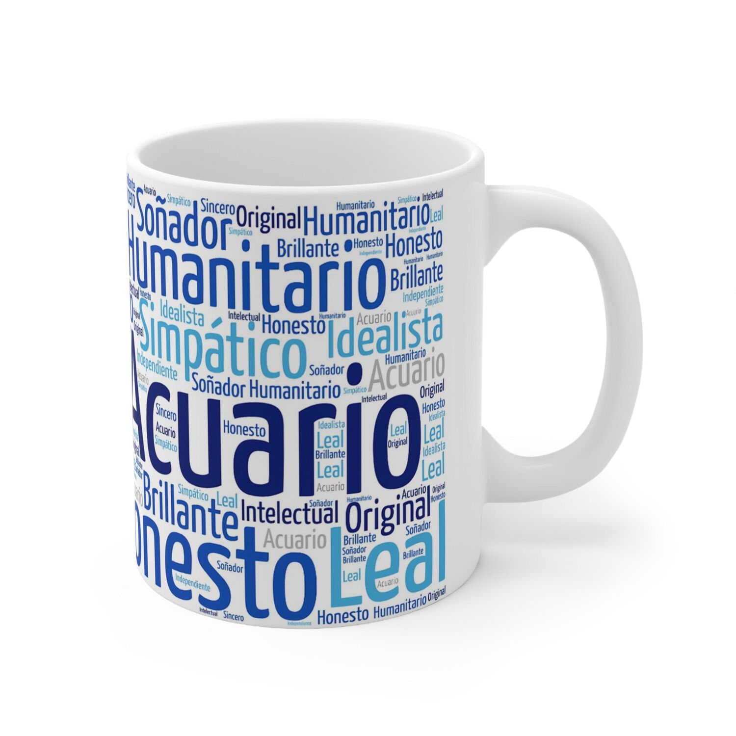 Taza Signo Zodiacal Acuario - Cer&aacute;mica Hor&oacute;scopo Astrolog&iacute;a Regalo image number 2.0
