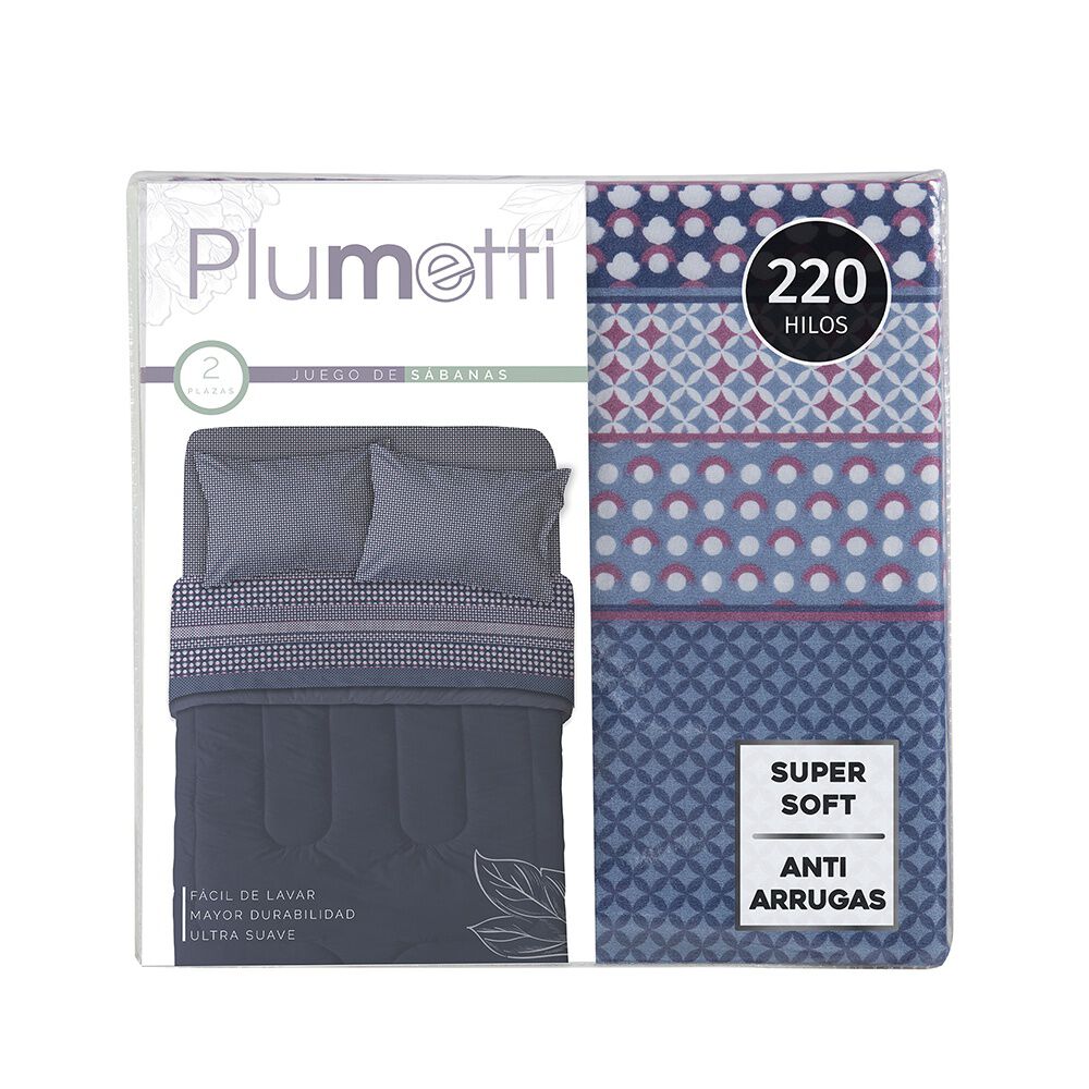 Sabana Estampada Plumetti 2 P Oak image number 4.0