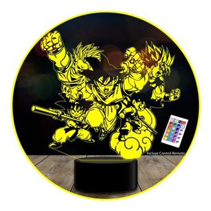 Ilusi&oacute;n 3d Dragon Ball Goku Evolution Control Remoto