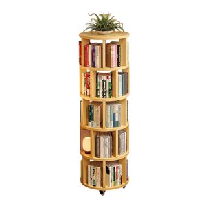 Biblioteca Giratoria 360 Librero Organizador Ruedas 165cm
