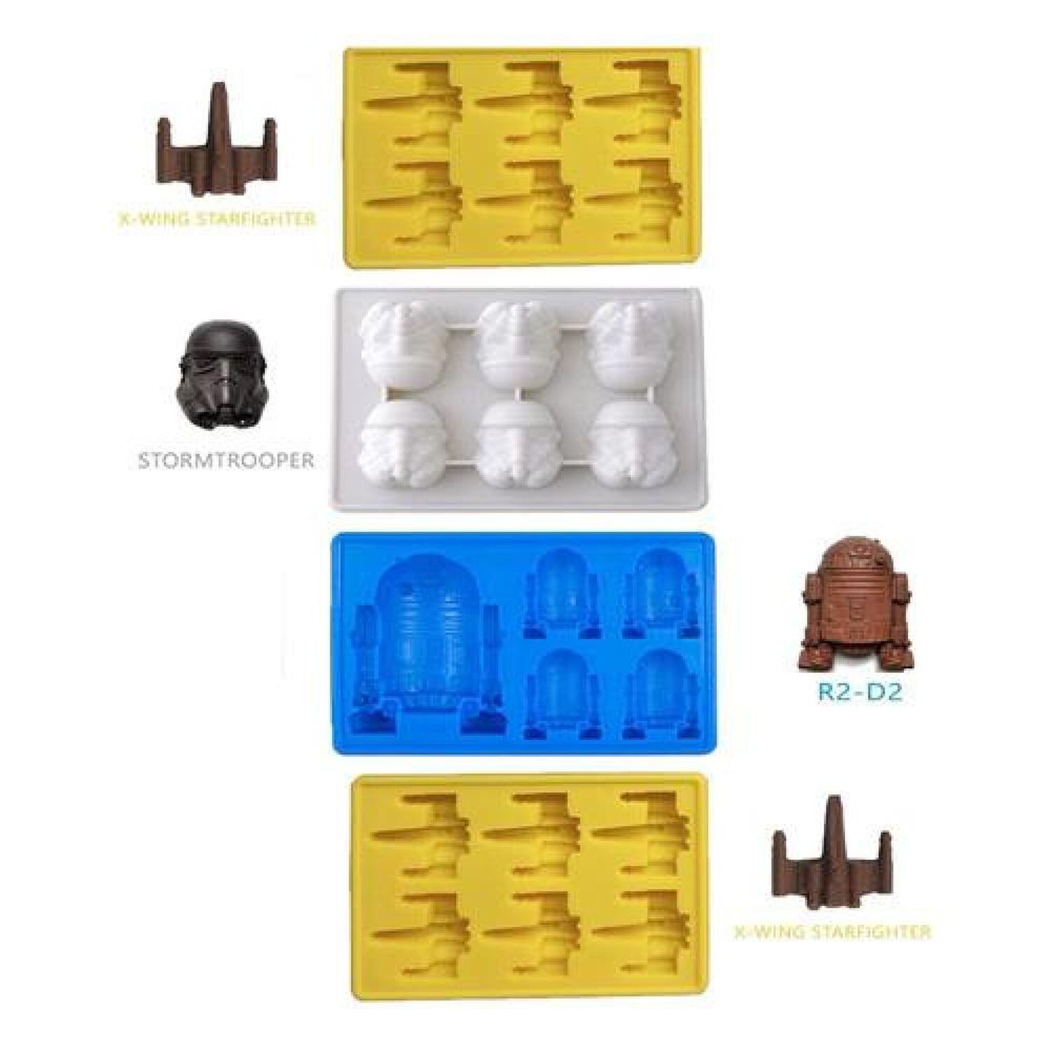 4 Moldes De Silicona Star Wars (estoykuku) image number 1.0