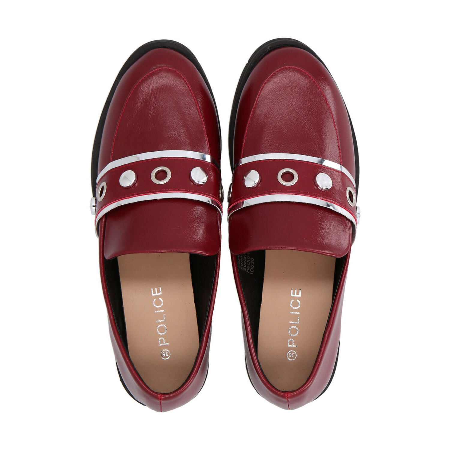 Zapato Mujer Rojo Anton Police image number 1.0