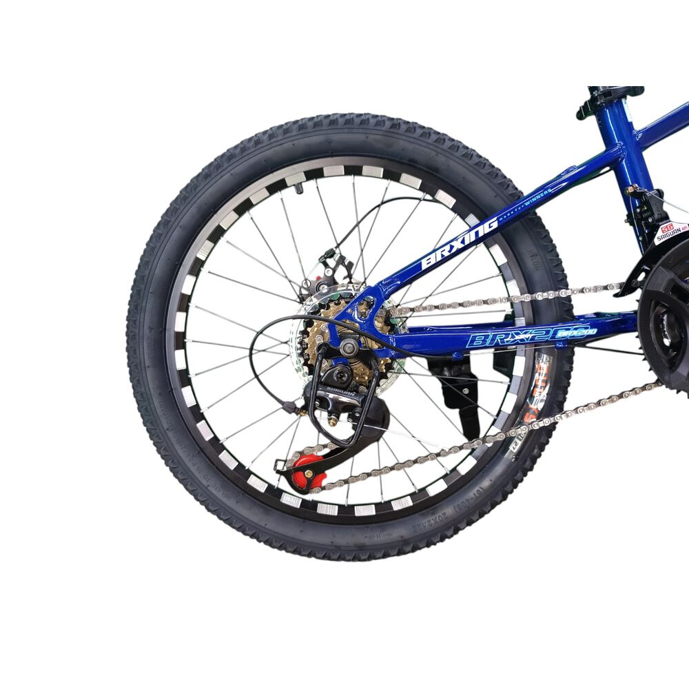 Bicicleta Aro 20 Brxing Sv7 Azul Oscuro Con Freno Disco Y 21 Velocidades image number 7.0