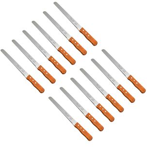Set 12 Cuchillo Para Cortar Pan Queque Bizcocho Reposteria