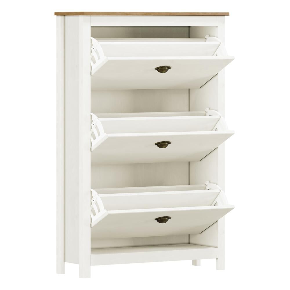 Zapatero Posadas 3 Puertas Blanco-roble image number 3.0