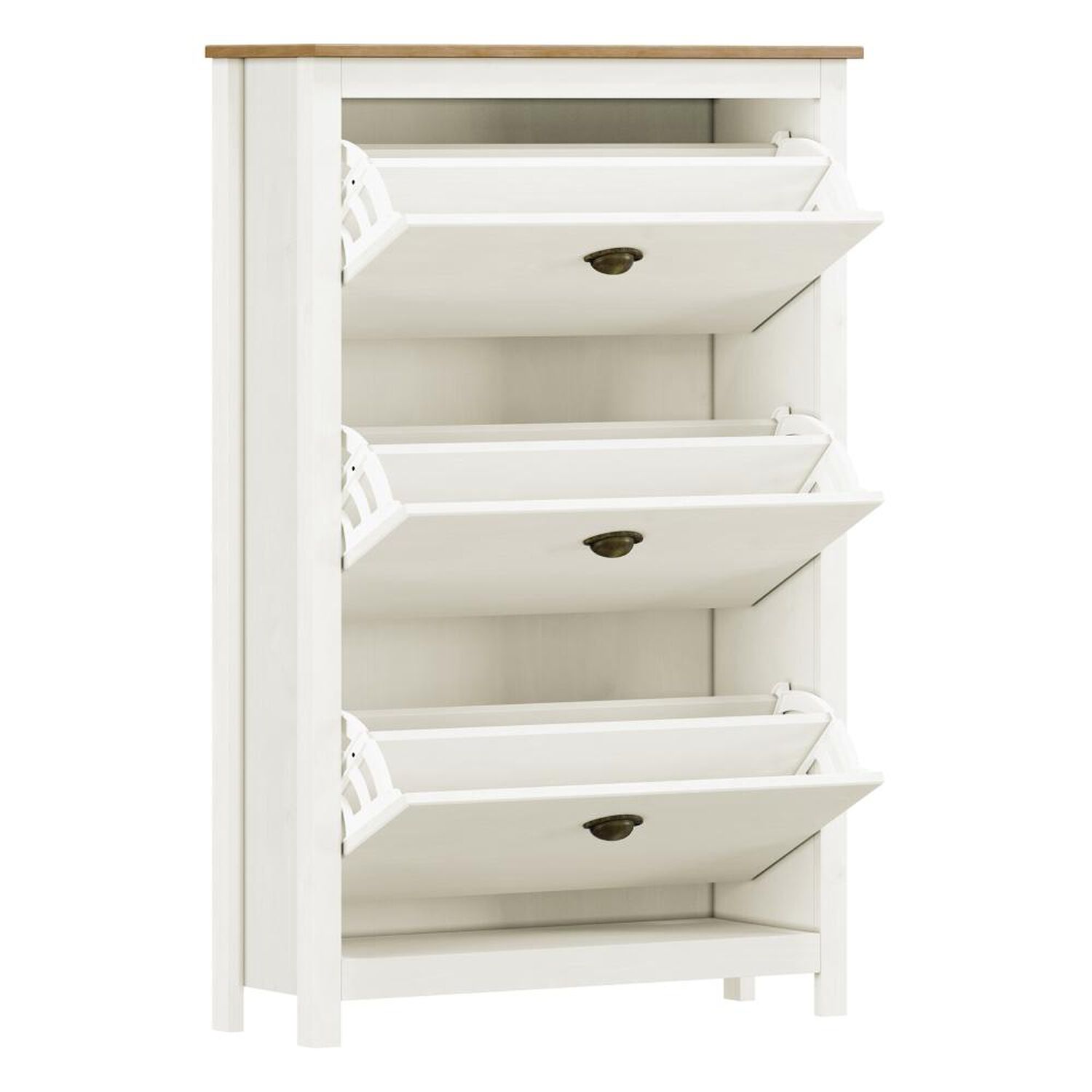 Zapatero Posadas 3 Puertas Blanco-roble image number 3.0