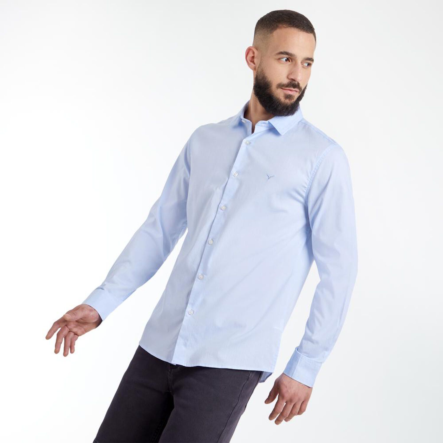 Camisa Hombre Az Black image number 2.0