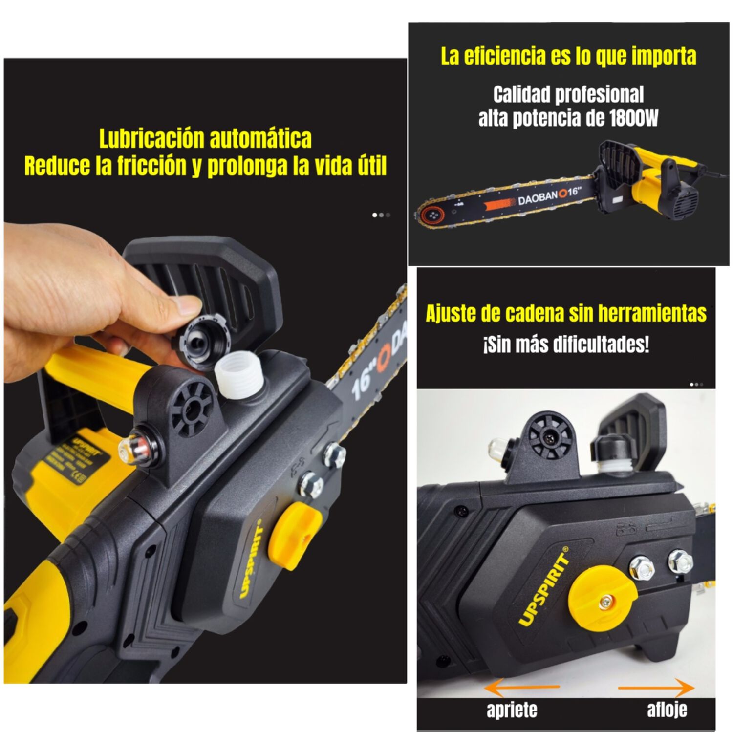 Motosierra El&eacute;ctrica 16" 1800w 800rpm J01 image number 7.0