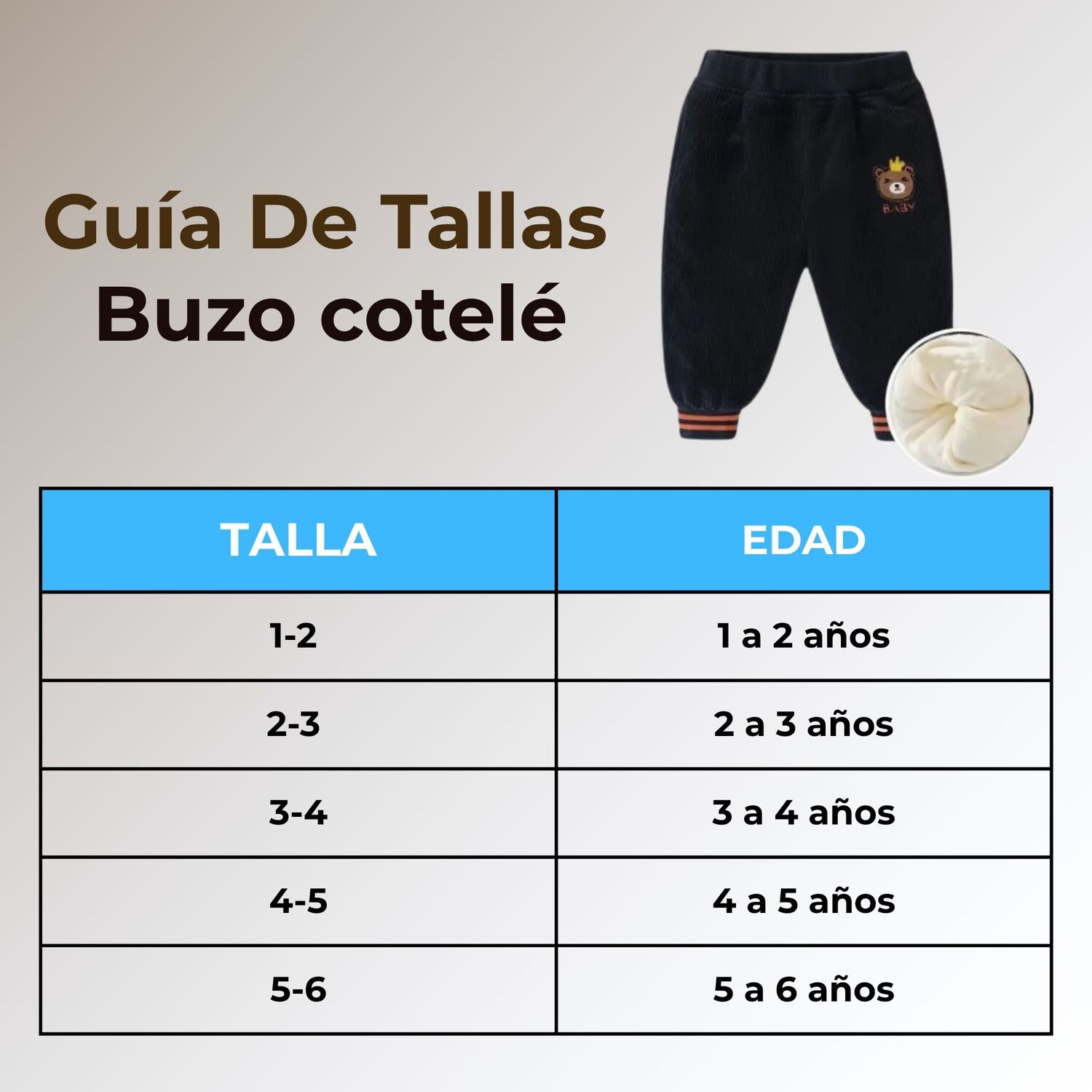 Buzo Cotel&eacute; Forrado En Polar Ni&ntilde;o Negro image number 2.0