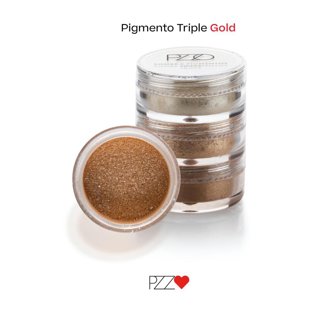 Sombra Pigmento Triple Gold 02 Petrizzio