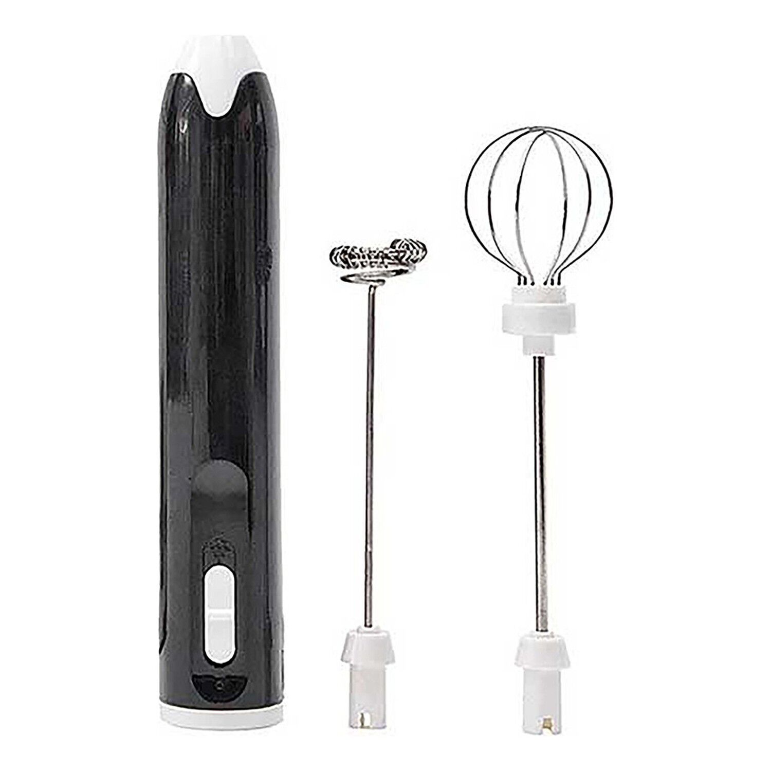 Mini Batidor Recargable 2 Velocidades Acero Inoxidable Negro image number 1.0